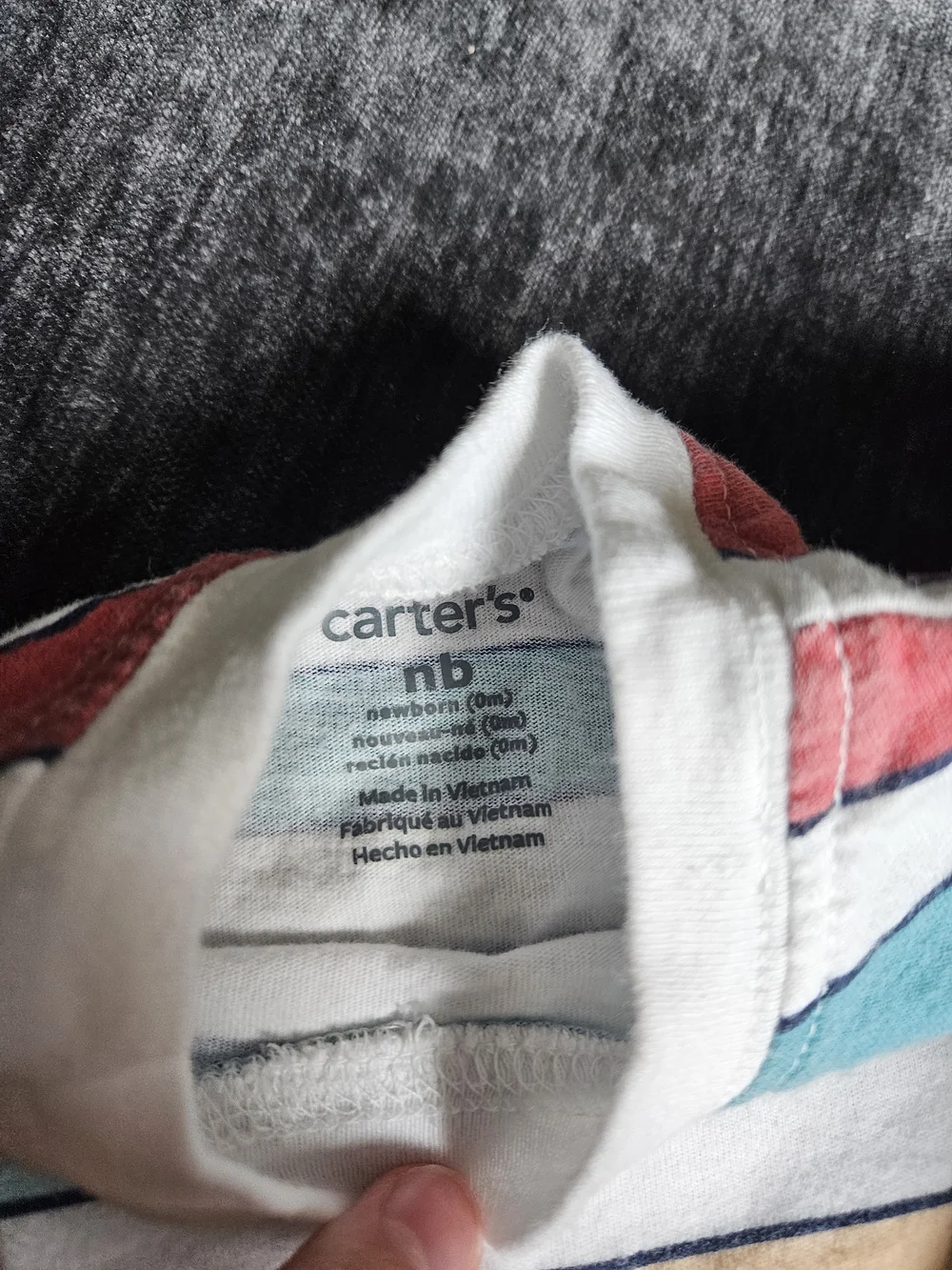 Carter's Striped Tee With Short Overalls Set